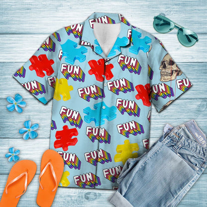 Autism Fun Summer T1507 - Hawaii Shirt