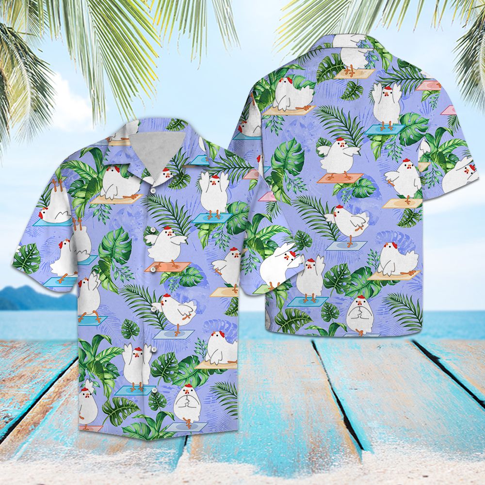 Chicken Yoga G5715 - Hawaii Shirt