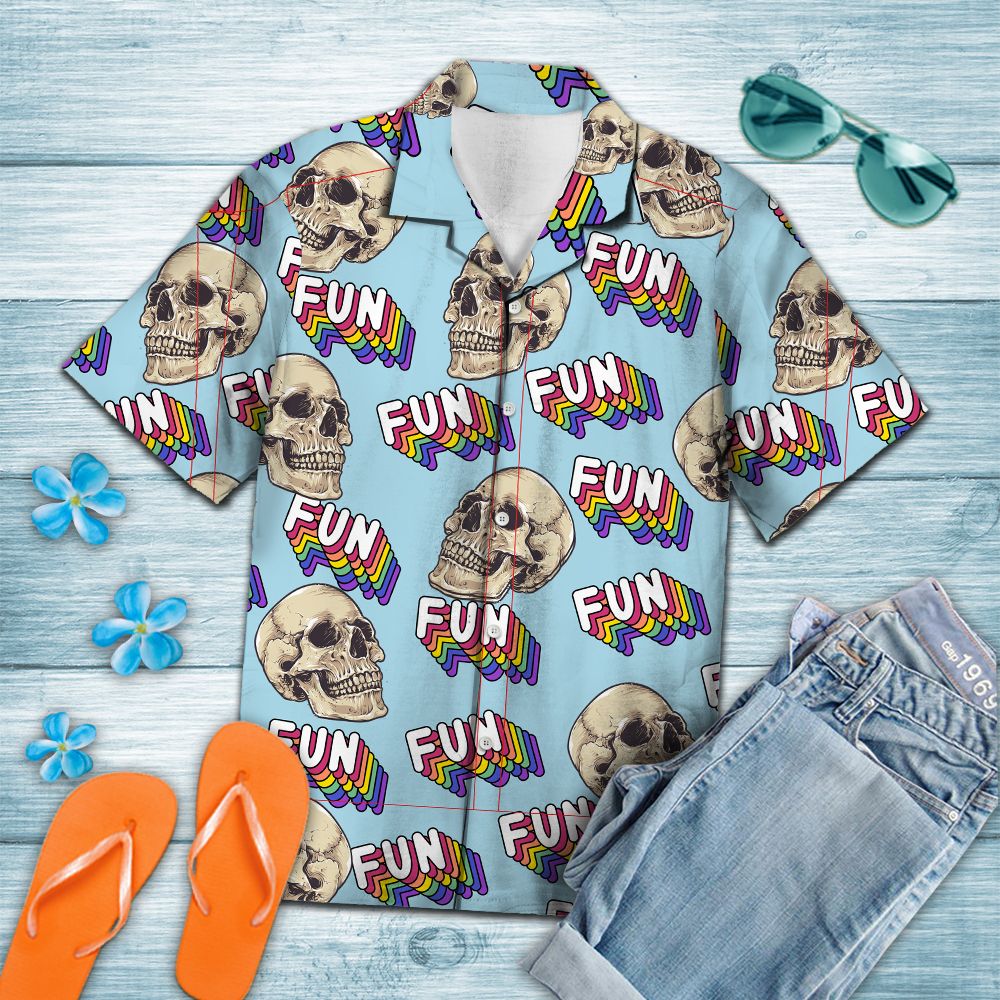 Skull Fun Summer T1507 - Hawaii Shirt