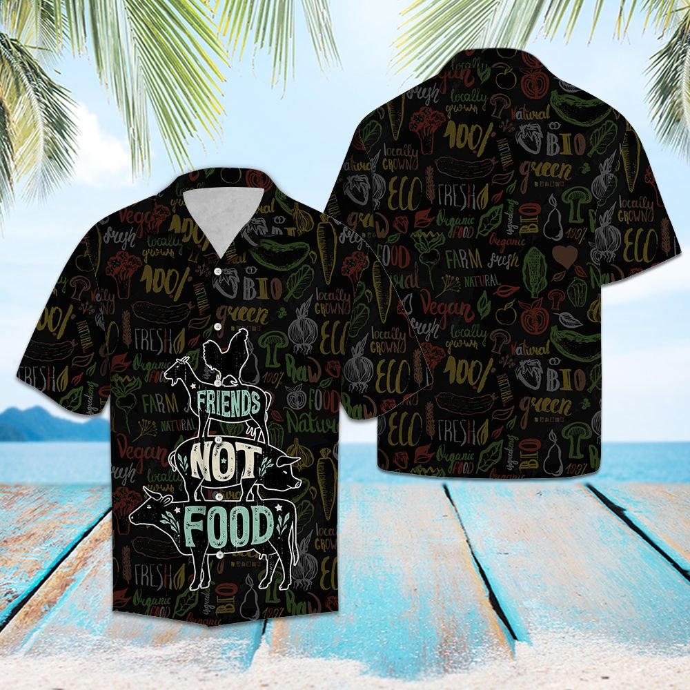 Friends Not Food Vegan G5715 - Hawaii Shirt