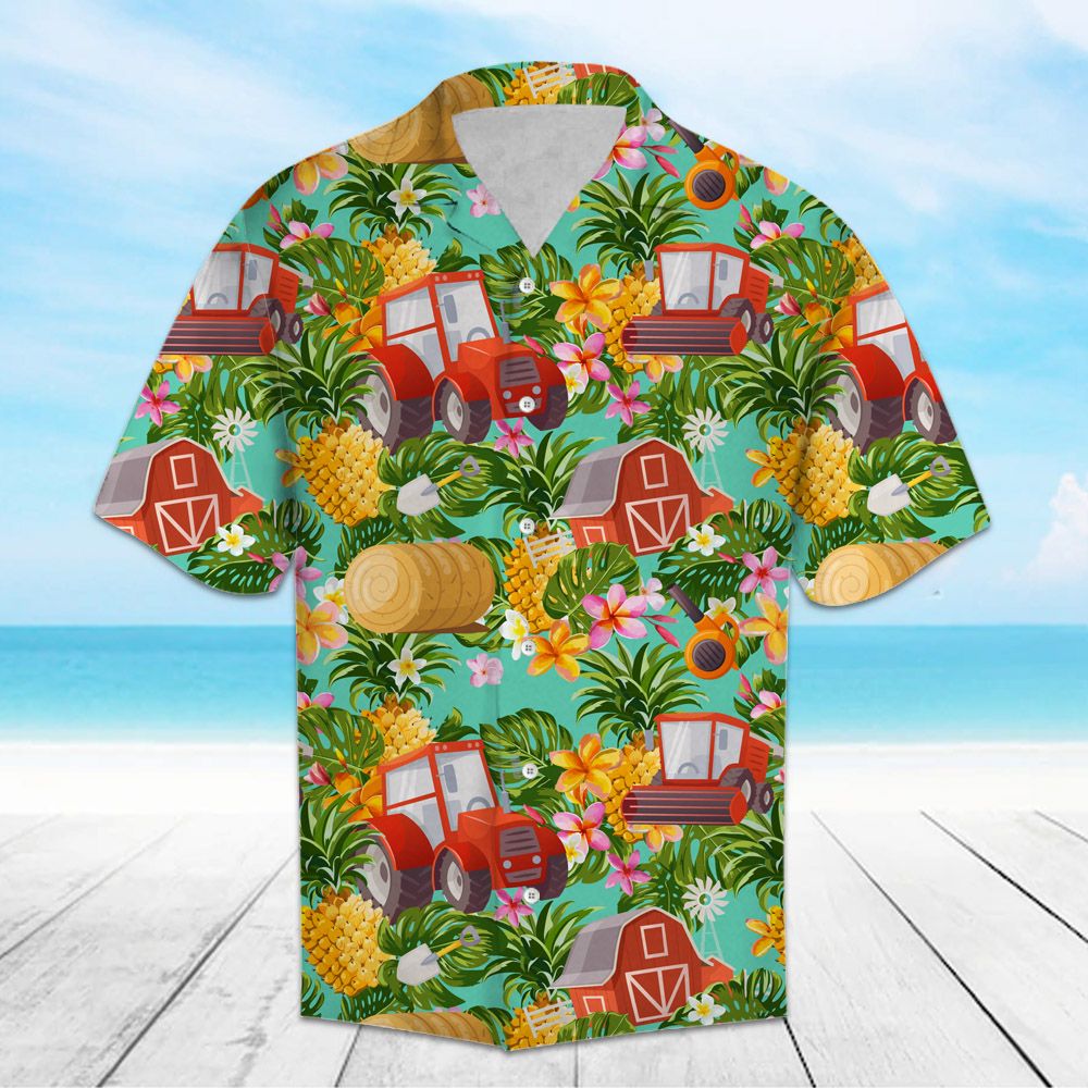 Tropical Pineapple Farmer H157002 - Hawaii Shirt