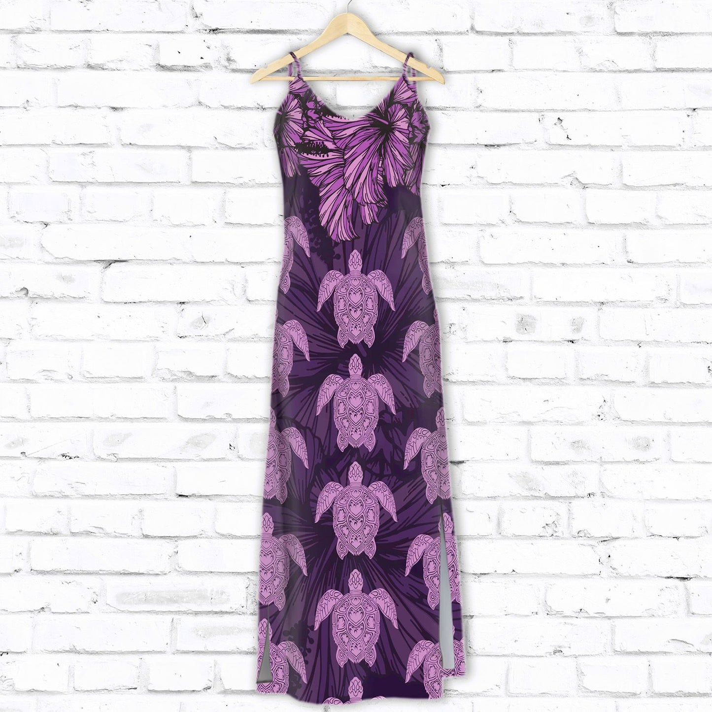 Hawaiian Purple Turtle D1507 - Hawaii Dress
