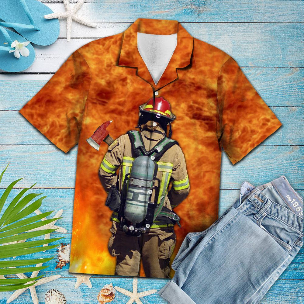 Amazing Firefighter HT14703 - Hawaii Shirt