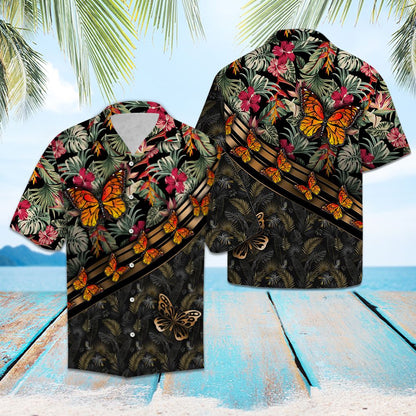 Butterfly Floral G5715 - Hawaii Shirt