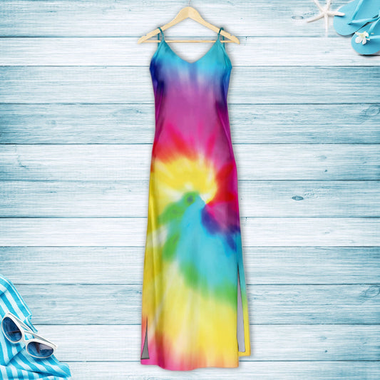 Hawaiian Realistic spiral tie dye H157052 - Hawaii Dress