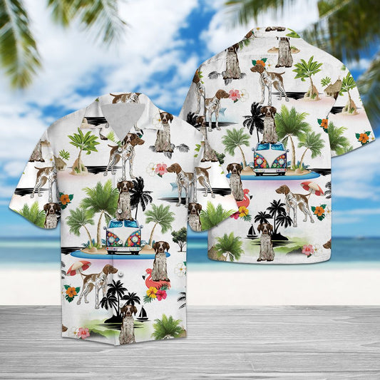 German Shorthaired Pointer Vacation G5716 - Hawaii Shirt