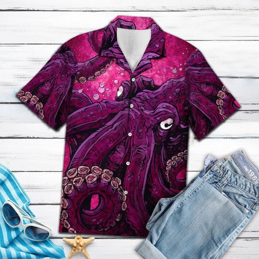 Pinky Octopus TG5716 - Hawaii Shirt