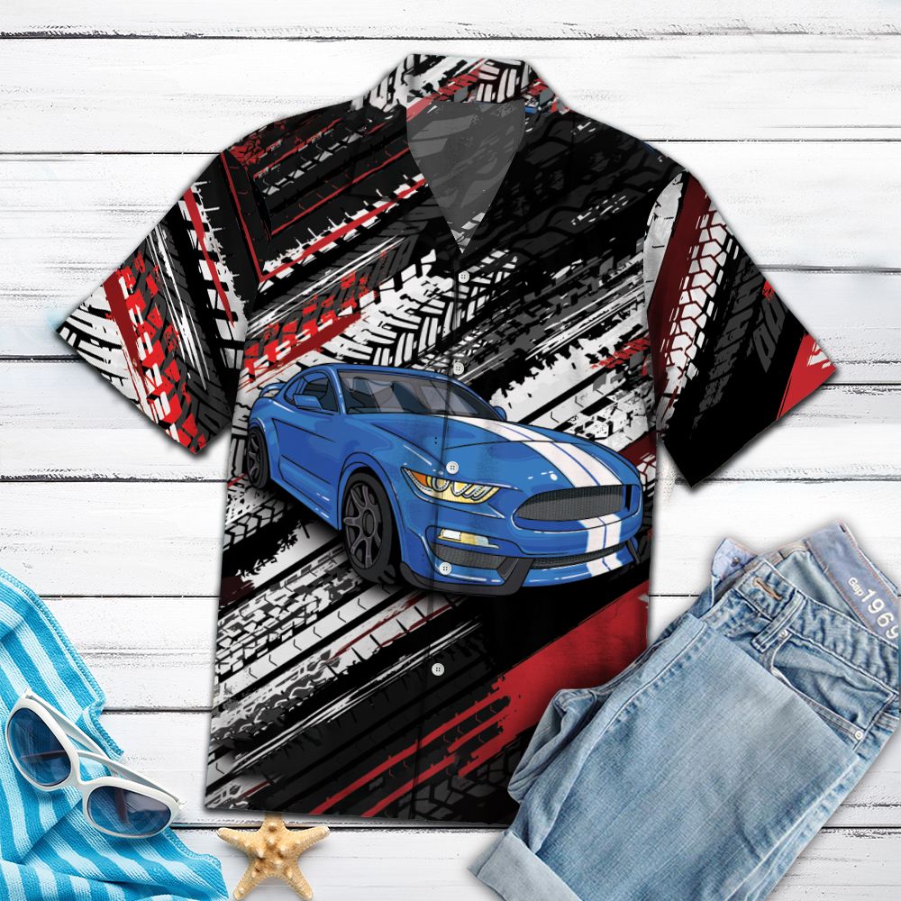Amazing Blue Sports car HT15702 - Hawaii Shirt