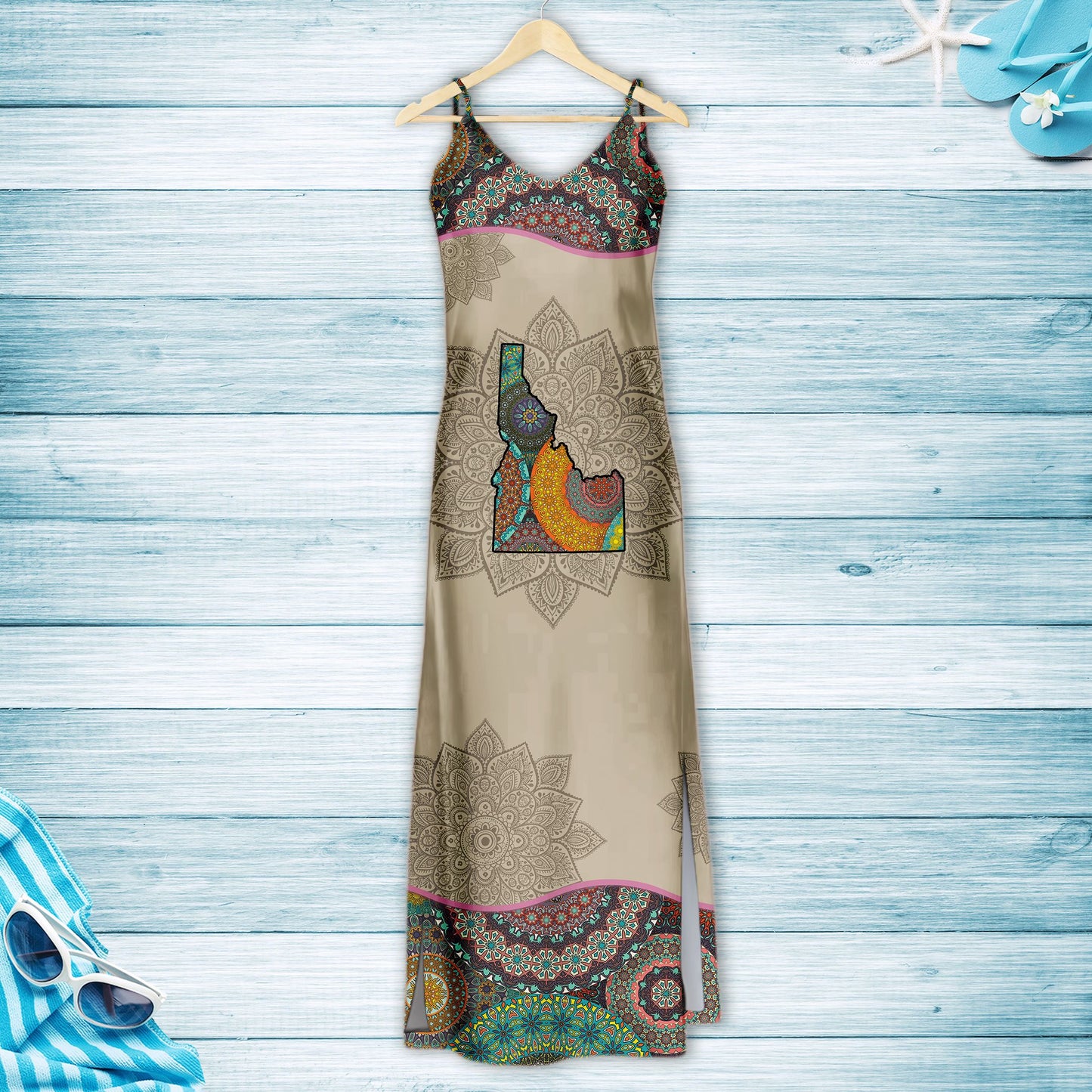 Awesome Idaho Mandala H167064 - Hawaiian Dress
