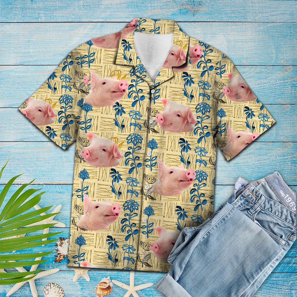 Pig Floral TG5717 - Hawaiian Shirt