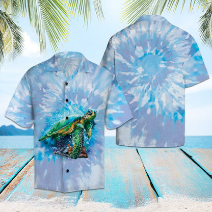 Turtle Blue Tie Dye H137023 - Hawaii Shirt