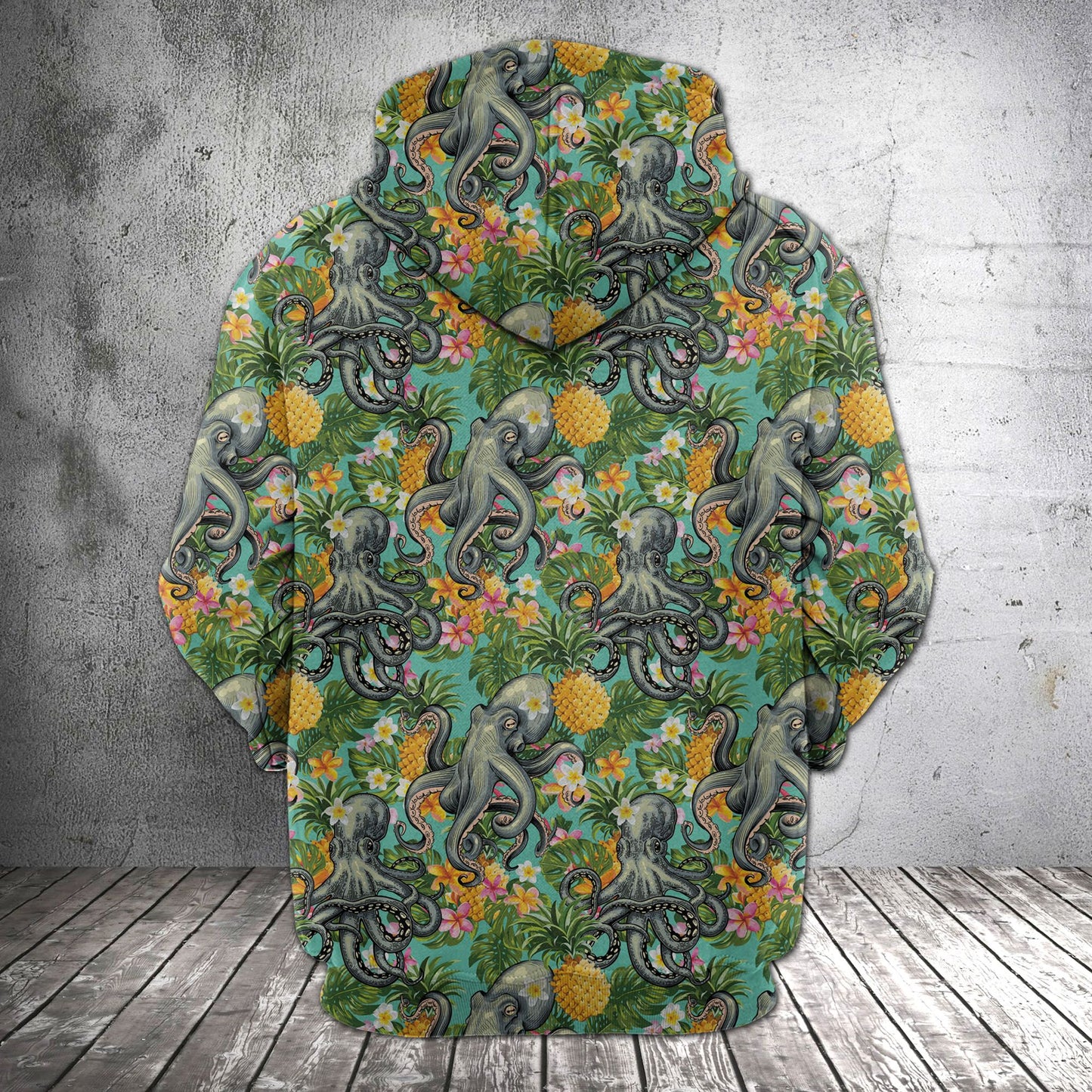 Tropical Pineapple Octopus H227028 - All Over Print Unisex Hoodie