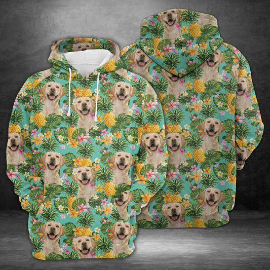 Tropical Pineapple Labrador Retriever H227038 - All Over Print Unisex Hoodie