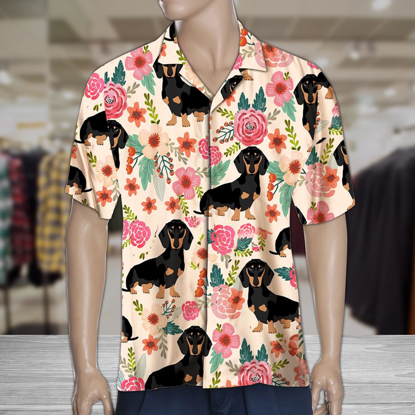 Colorful Dachshund Flower H29709 - Hawaiian Shirt