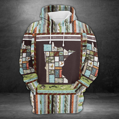 In The Deep Heart of Minnesota H4824 - All Over Print Unisex Hoodie