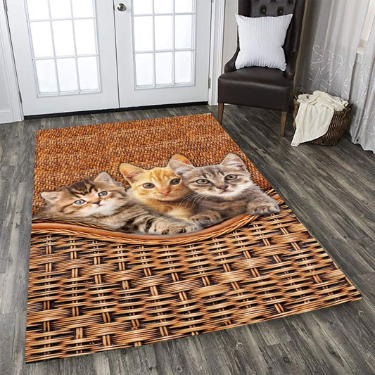 Cat Bamboo Pattern T0508 Rug