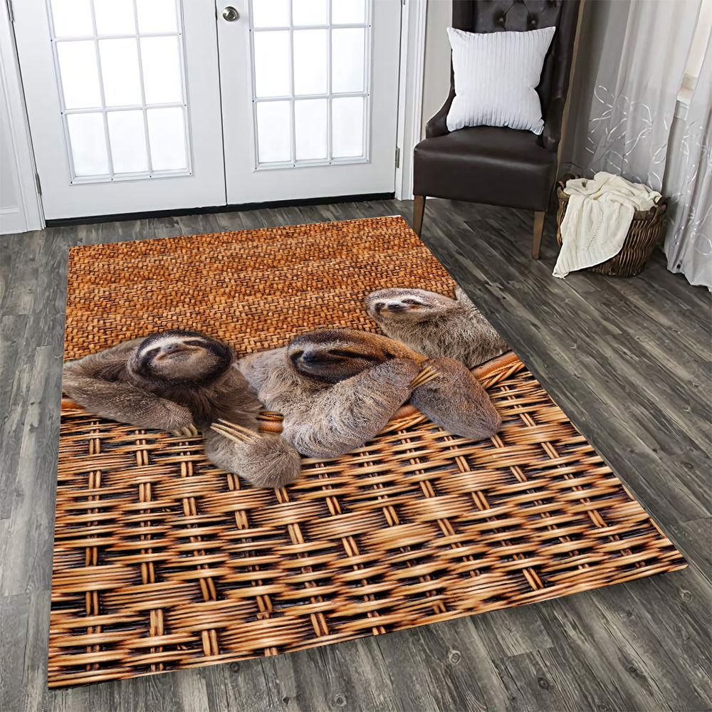 Sloth Bamboo Pattern T0508 Rug