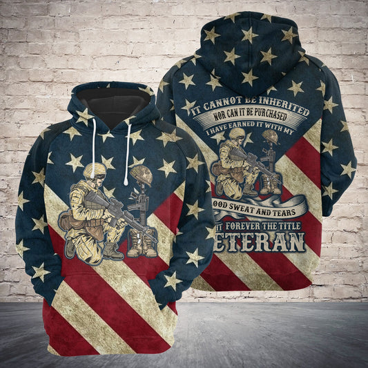 Veteran Forever D0508 - All Over Print Unisex Hoodie