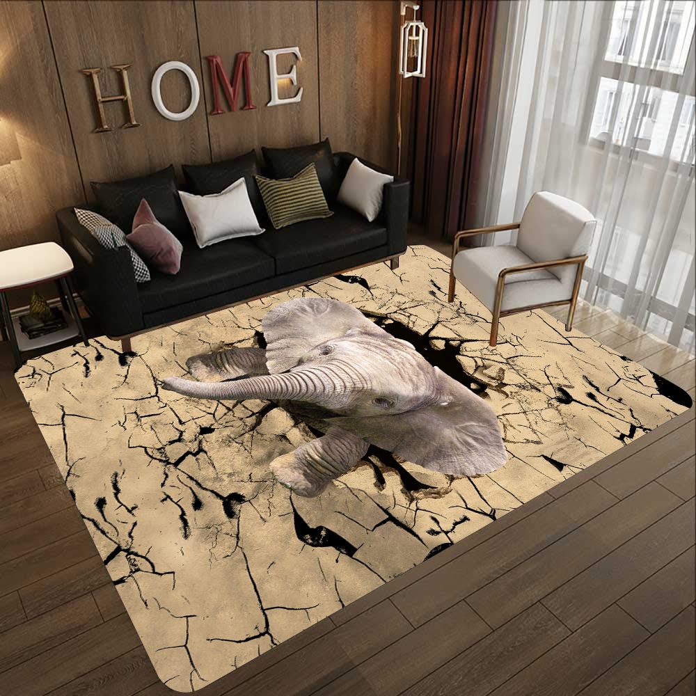 Elephant Break Out T0608 Rug