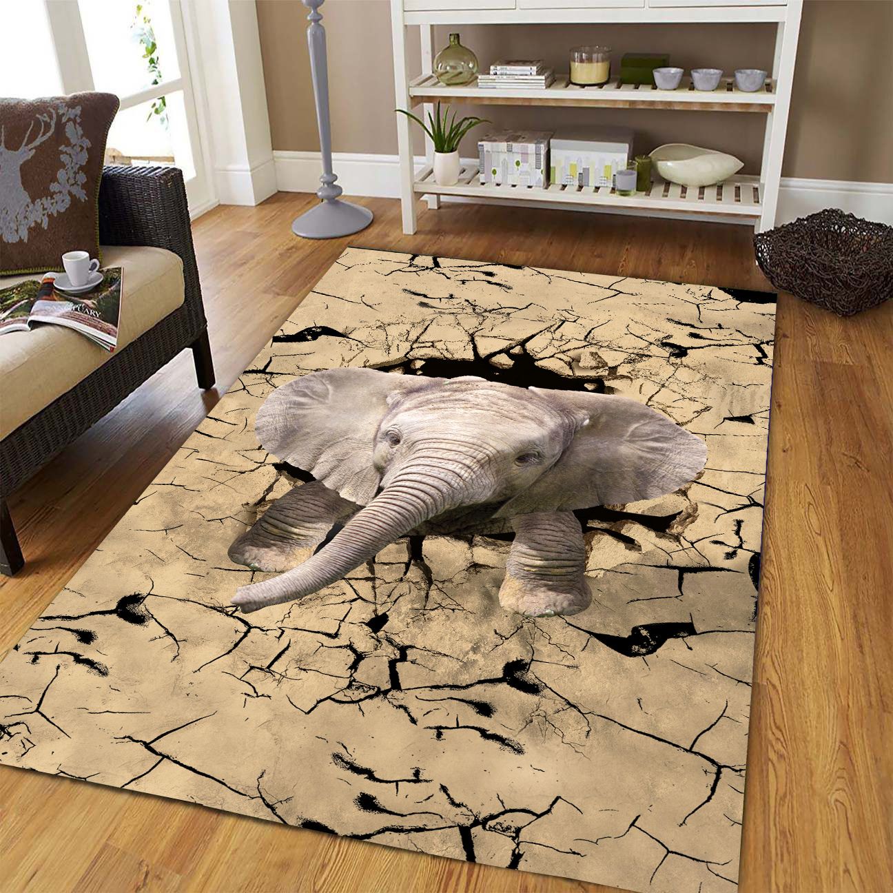 Elephant Break Out T0608 Rug