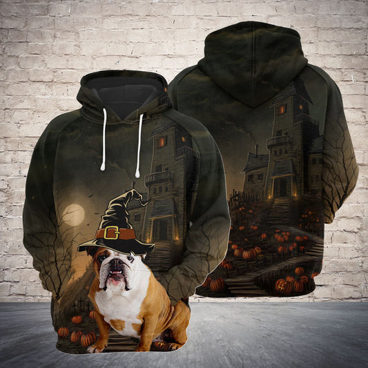 Bulldog Halloween G5806 - All Over Print Unisex Hoodie