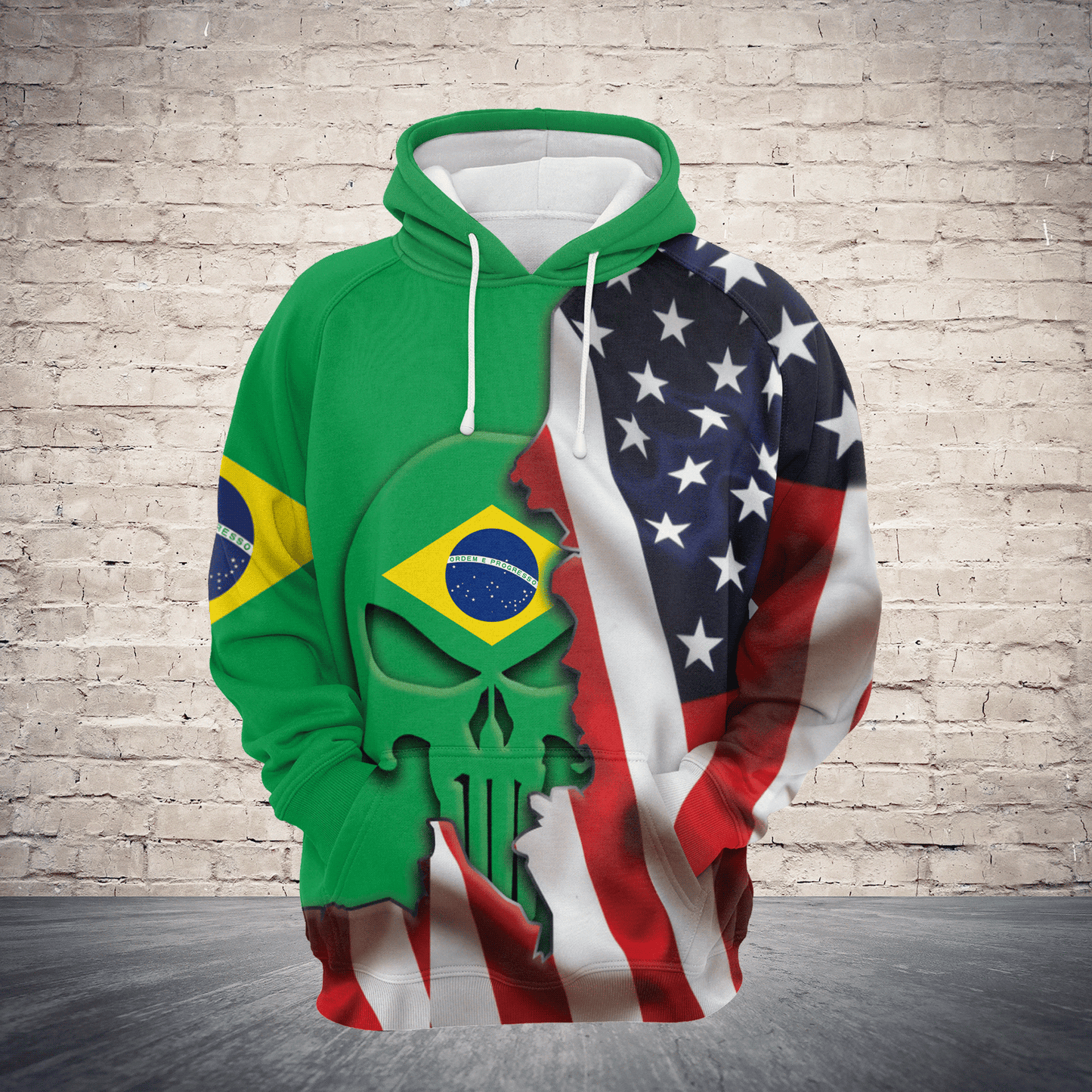 Brazil Proud H7818 - All Over Print Unisex Hoodie