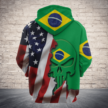 Brazil Proud H7818 - All Over Print Unisex Hoodie