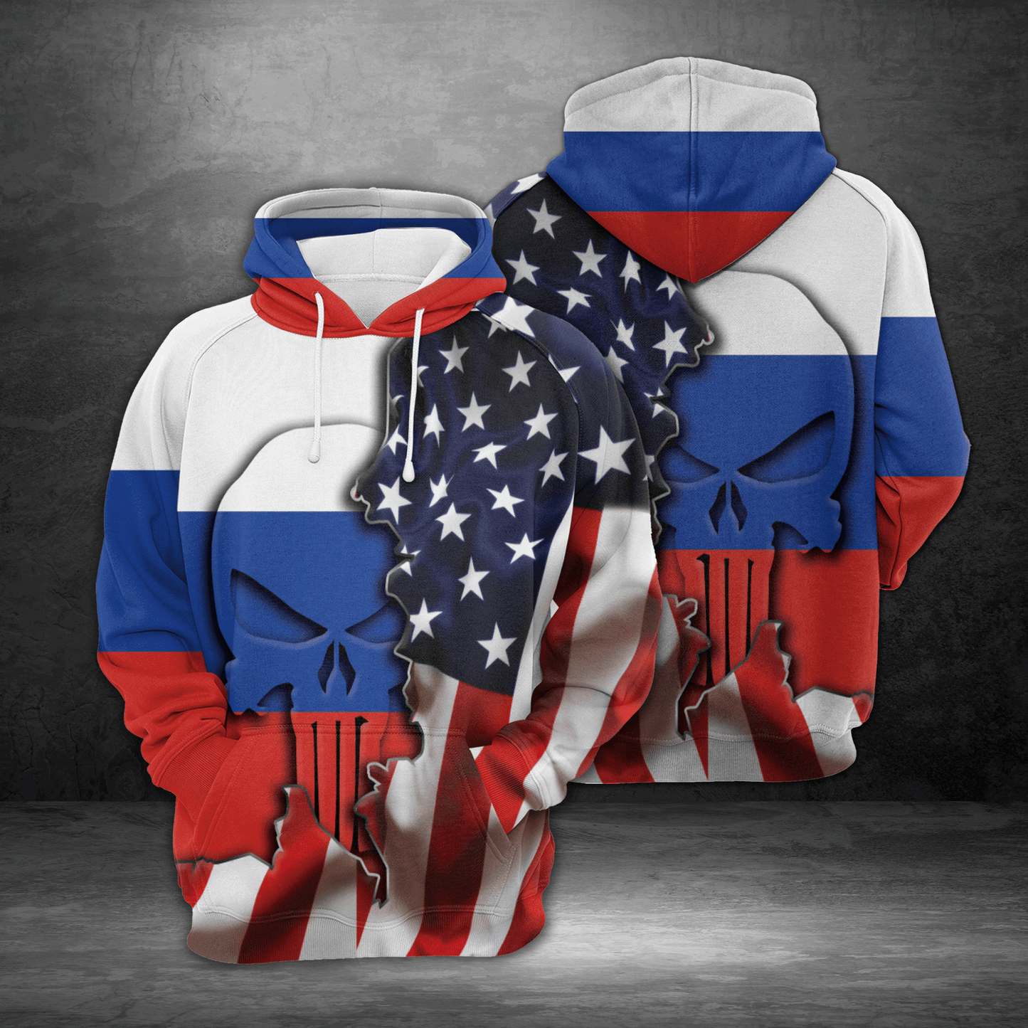 Russia Proud H7825 - All Over Print Unisex Hoodie
