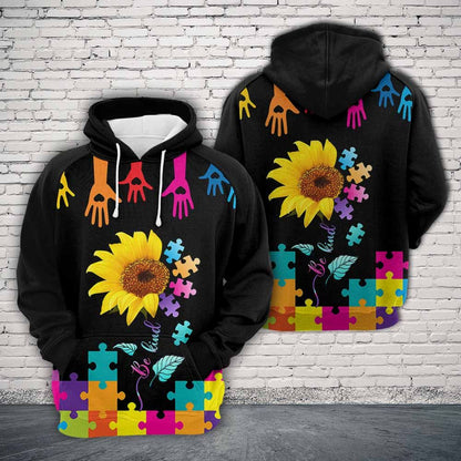 Autism Be Kind H5825 - All Over Print Unisex Hoodie