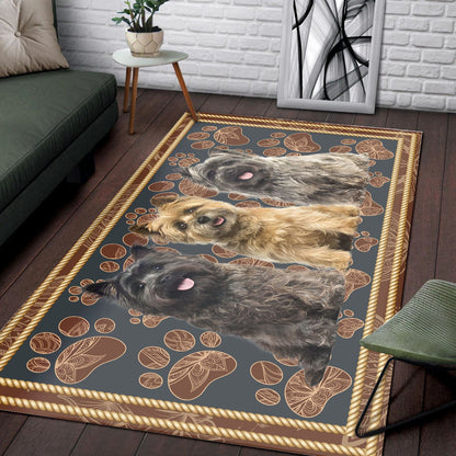 Cairn Terrier Floral Paw H7854 - Rectangle Rug