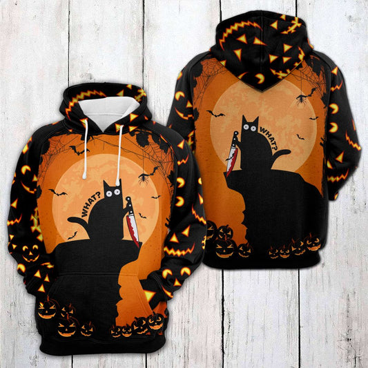 Amazing Halloween Black Cat HT06811 - All Over Print Unisex Hoodie