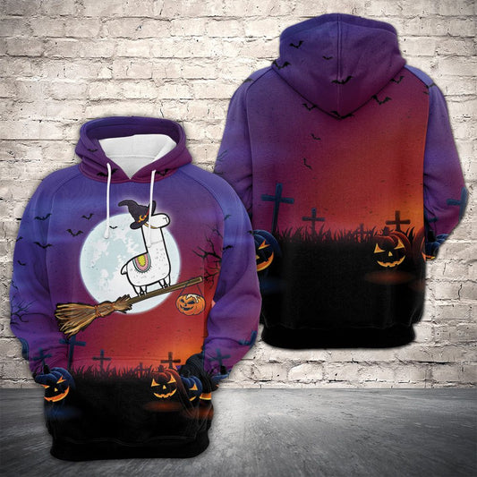 Amazing Halloween Llama HT06813 - All Over Print Unisex Hoodie