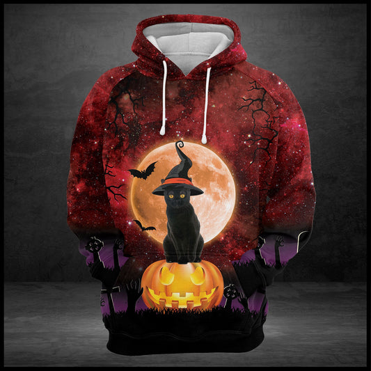 Black Cat Halloween G5811 - All Over Print Unisex Hoodie