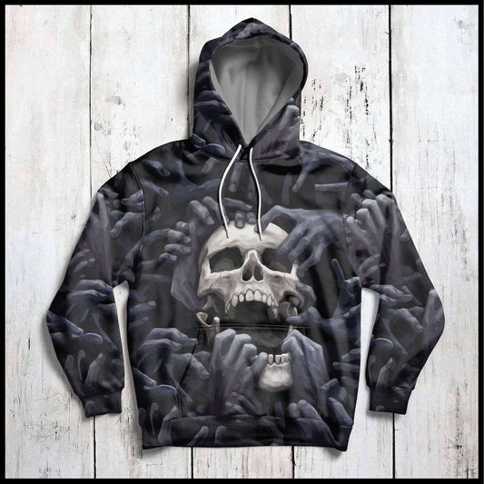Skull Hands From The Hell G5811 - All Over Print Unisex Hoodie