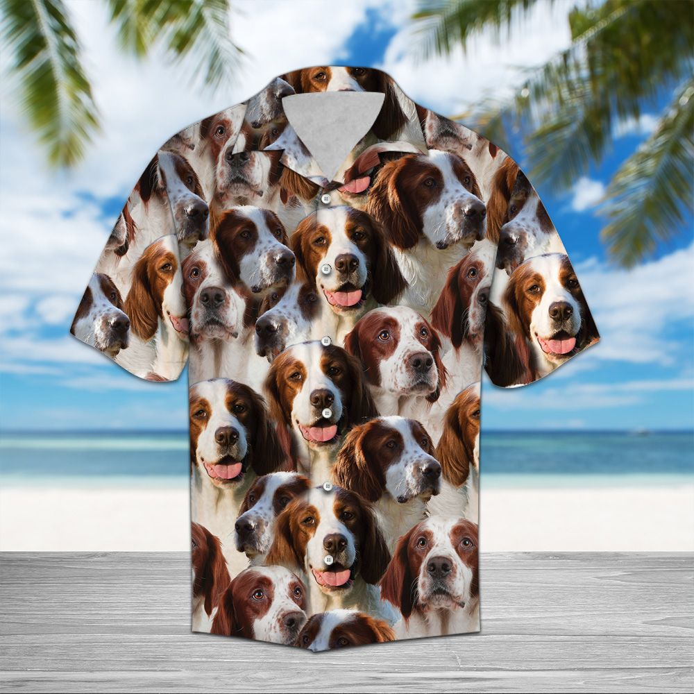 Irish Red and White Setter Awesome D2007 - Hawaii Shirt