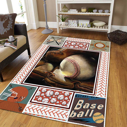 Baseball Lovers D1408 Rectangle Rug