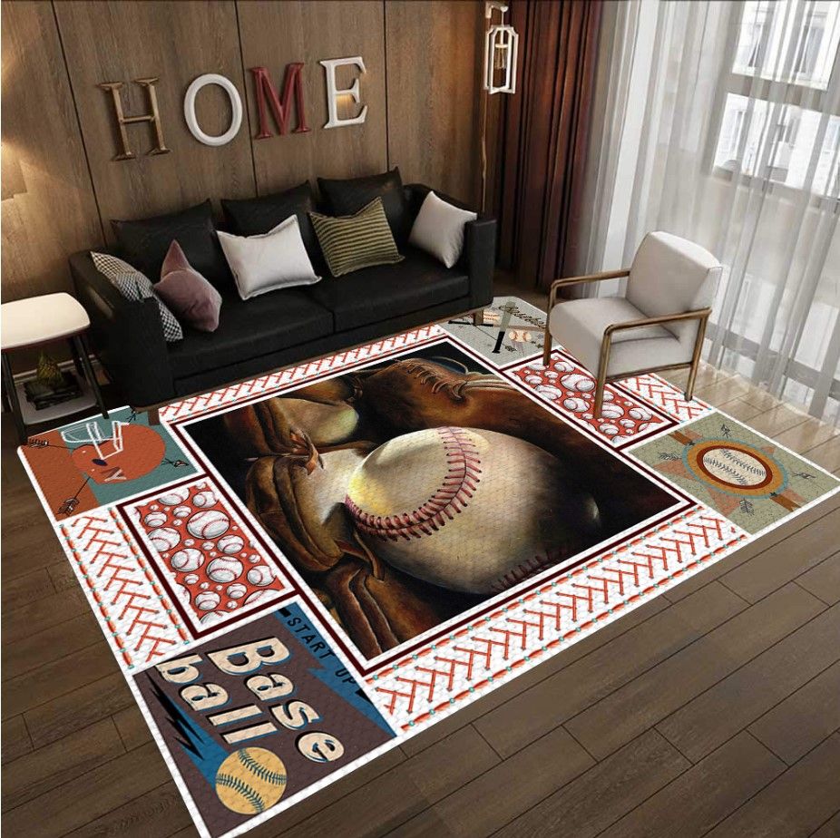 Baseball Lovers D1408 Rectangle Rug