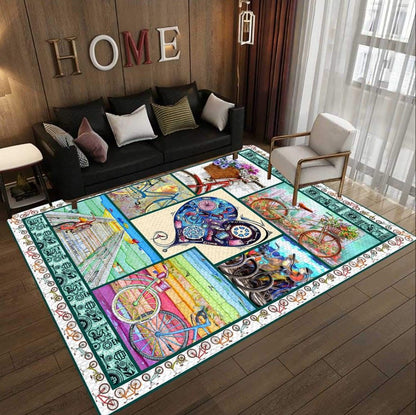 Bike Lovers D1408 Rectangle Rug