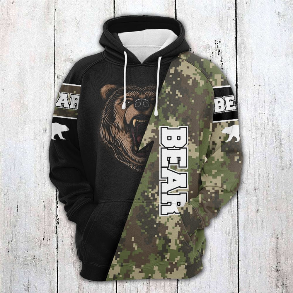 Amazing Bear HT10810 - All Over Print Unisex Hoodie