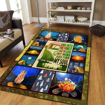 Go Camping and Find Soul D1408 Rectangle Rug