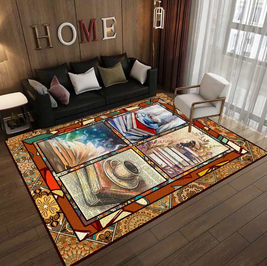 Book Lovers D1408 Rectangle Rug