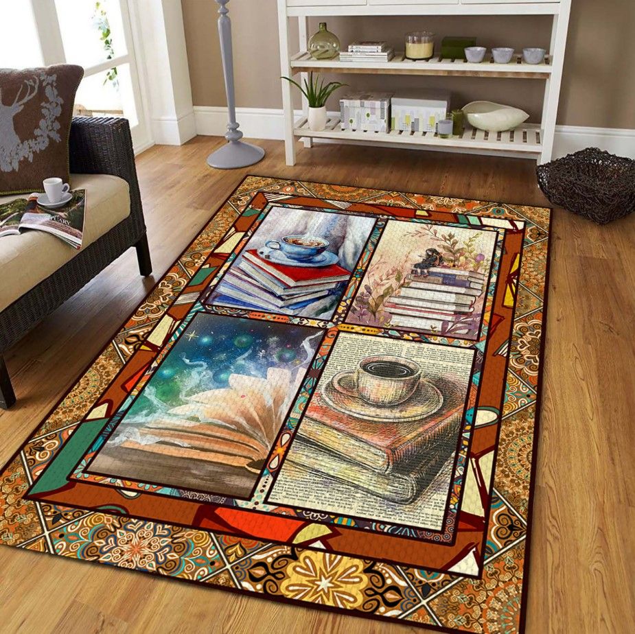 Book Lovers D1408 Rectangle Rug