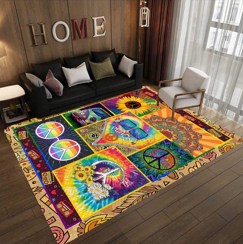 Hippie Flower D1408 Rectangle Rug