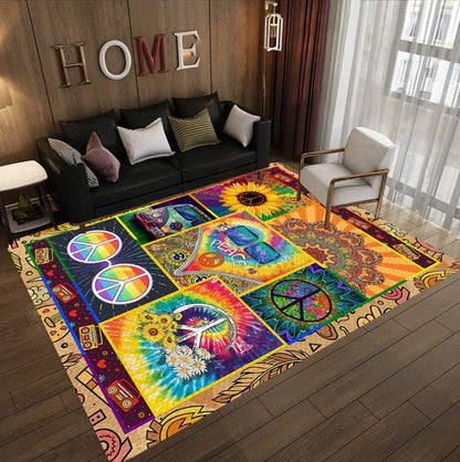 Hippie Flower D1408 Rectangle Rug