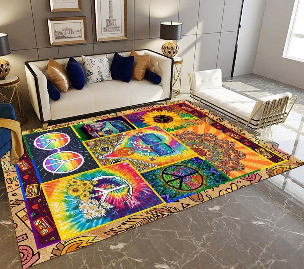 Hippie Flower D1408 Rectangle Rug