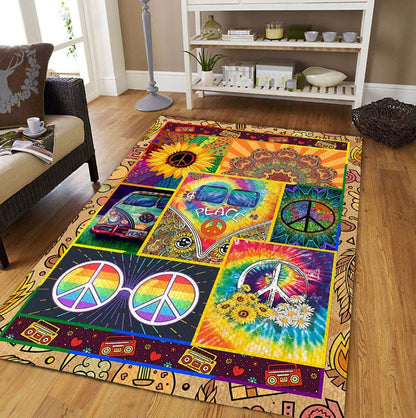 Hippie Flower D1408 Rectangle Rug