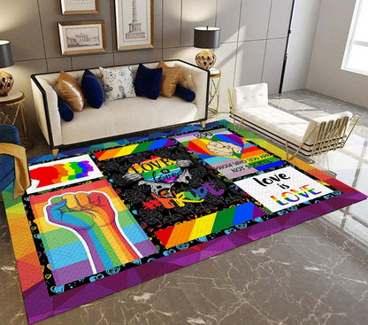 Pride LGBT D1408 Rectangle Rug