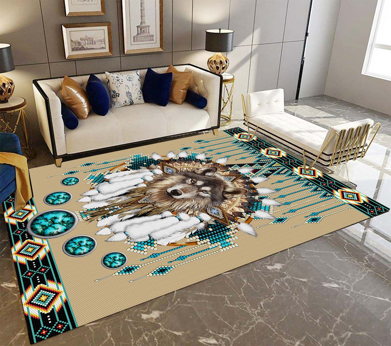 Wolf Native T1408 Rug