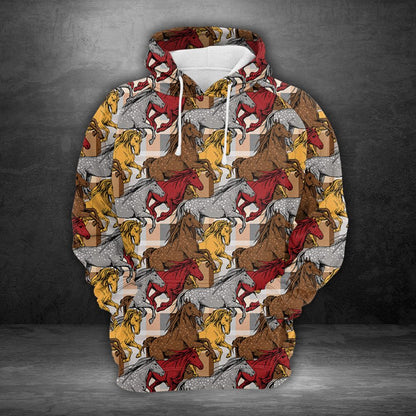 The Running Beautiful Horses H21822 - All Over Print Unisex Hoodie