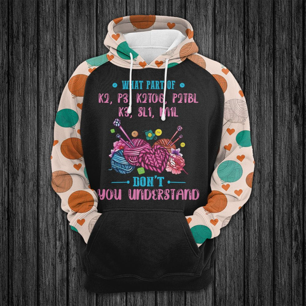 Amazing Knitting HT19808 - All Over Print Unisex Hoodie